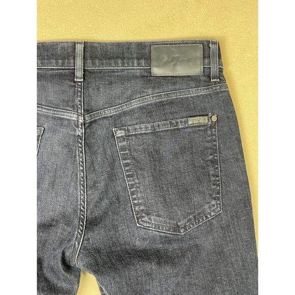 7 For All Mankind Jeans Mens 33 Blue The Straight Denim Casual Workwear Adult - Picture 11 of 14